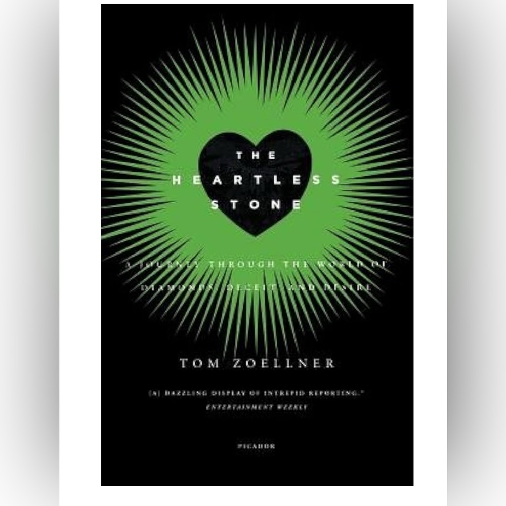 The Heartless stone Black and Green Book by Tom Zoellner